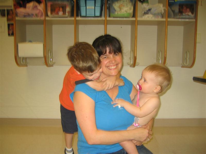 Jess_BDay_Daycare (3).JPG - HEY!  Mummy's cuddling me NOW Alex!...